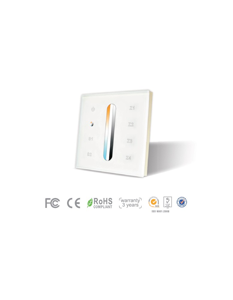 RF Wall Mounted Touch Panel LC 2830B DC LED upravljanja 