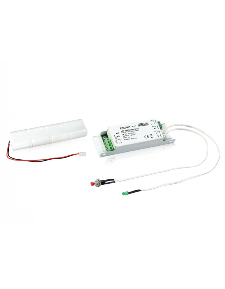 SMART LED EKL0901 INVERTER Constant voltage, Input:220 240V, output: 12V, max.9W 1hr LED panik