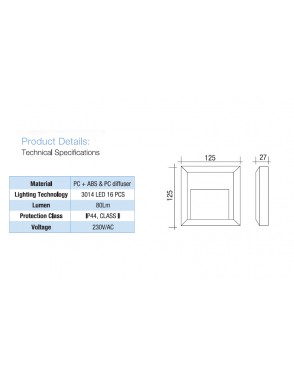 LED vanjska P1201 ANTRACIT SIVA