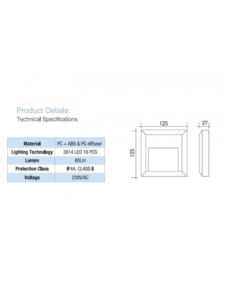 LED vanjska P1201 ANTRACIT SIVA