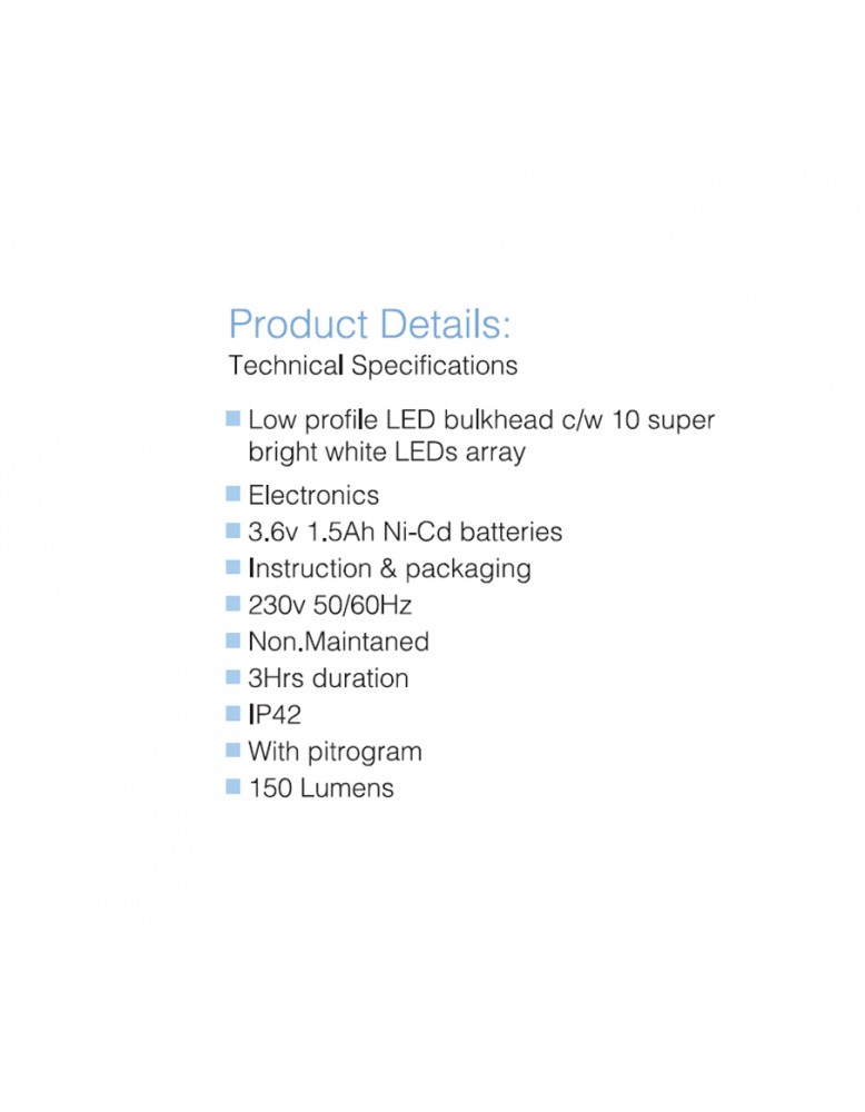 LED panik 3sata WA460 10LED 3NM 150 lumena