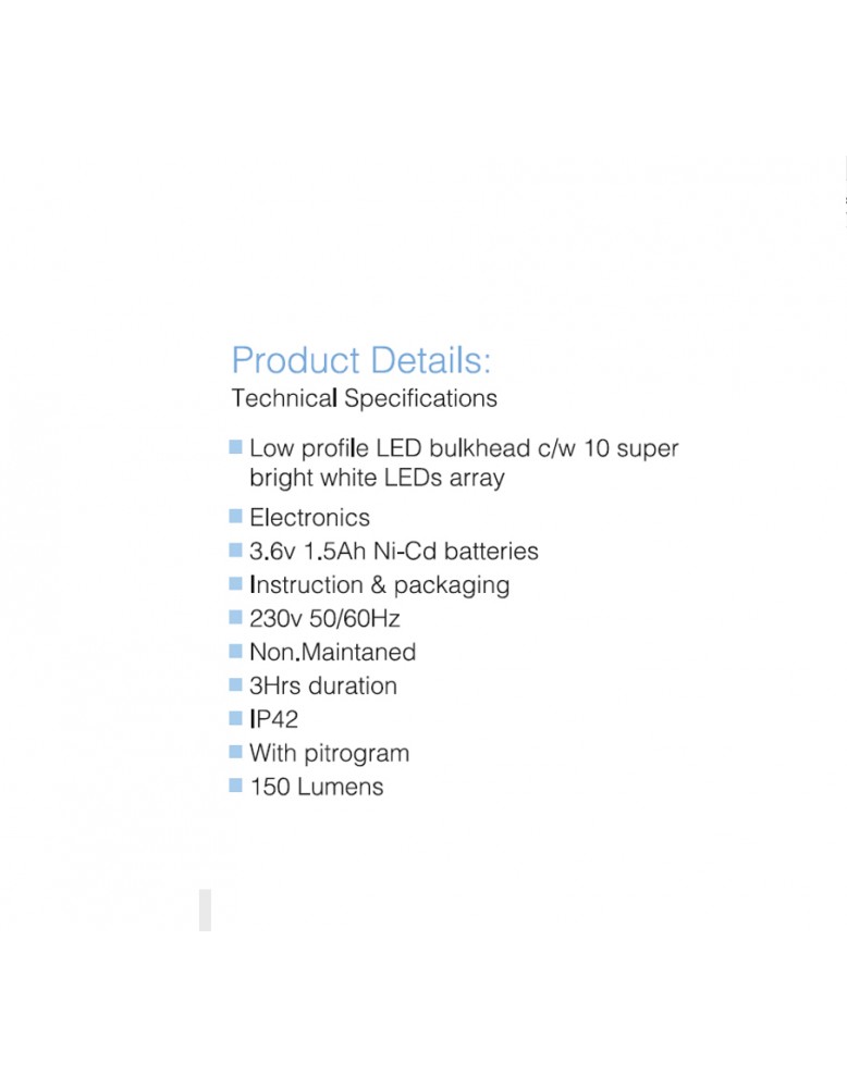 LED panik 1 sat WA460 10LED 1NM 90 lumena