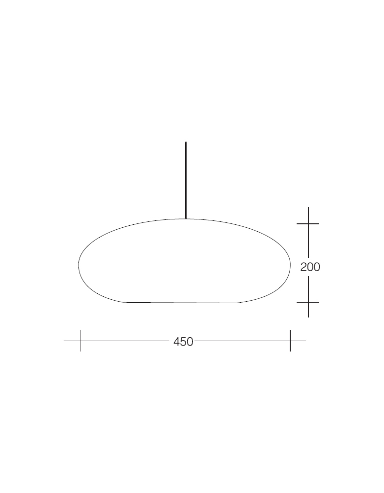 Dekorativna visilica crvena PD125-3B RED
