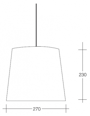 Dekorativna visilica aluminium  PD310-1 2272/7558C 2