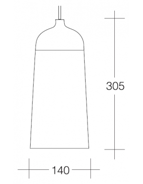 Dekorativna visilica aluminium  PD315-1D 7527C  2295/2295 2