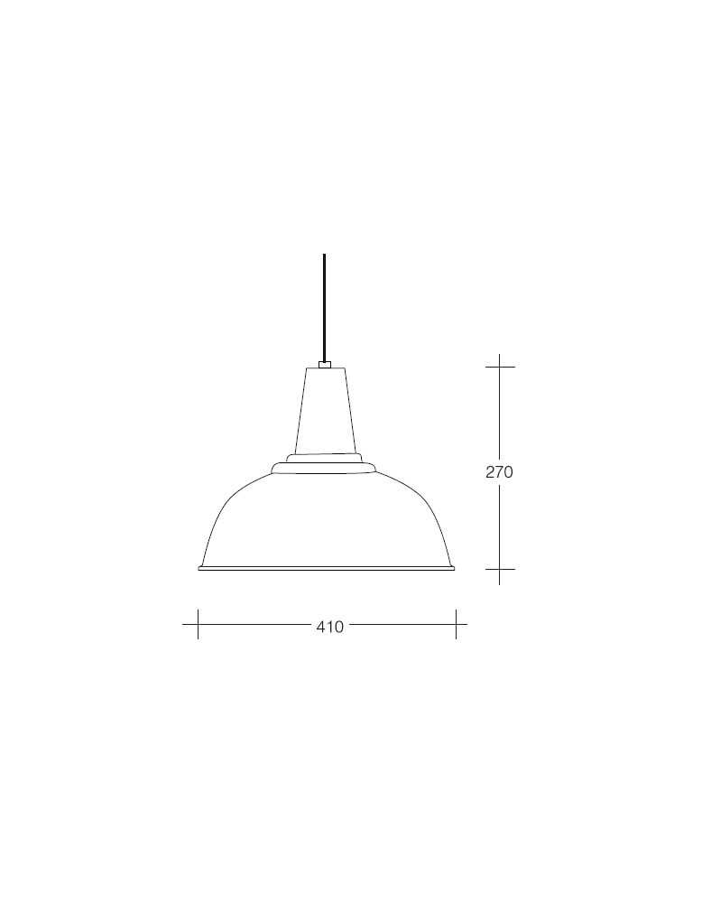 Dekorativna visilica sjajno 2266 - mat bijela PD240-1A SHINY 2266/MATT WHITE
