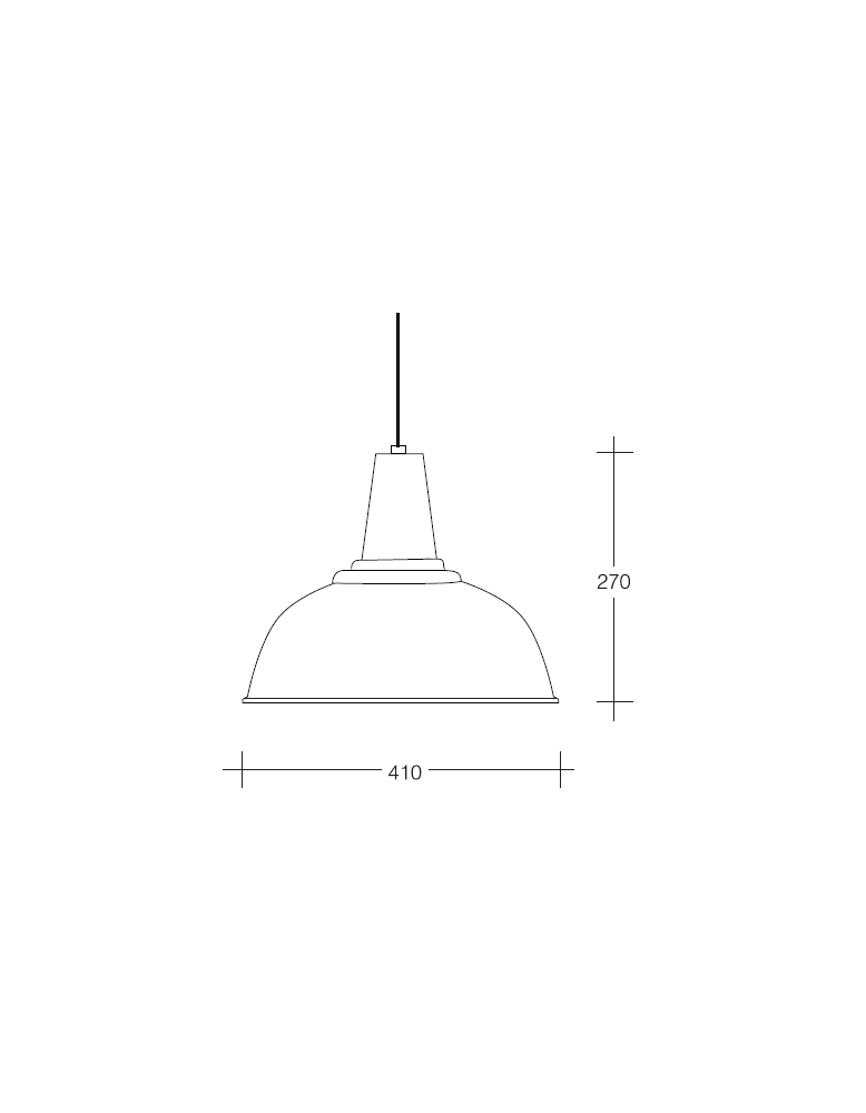 Dekorativna visilica sjajno 2267 - mat bijela PD240-1A SHINY 2267/MATT WHITE