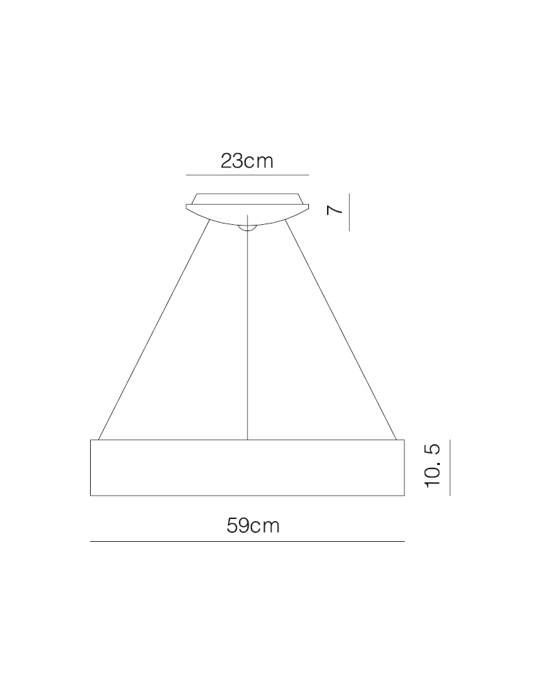 Dekorativna visilica Siva-2295 SHINE PD333-1A LED 1x36W 2295