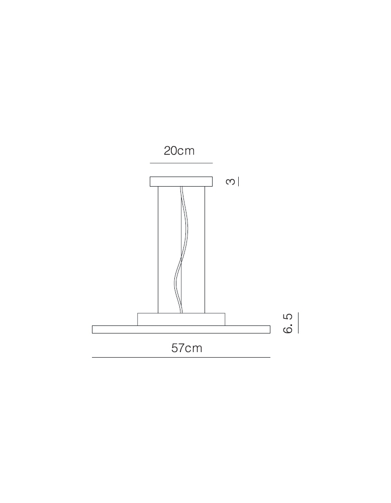 Dekorativna visilica  DIPPER PD407-1B LED 32W 2295