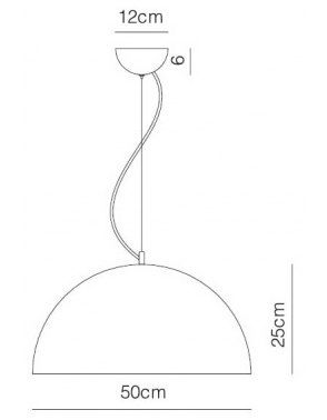 Dekorativna visilica mat crna VOLK PD44-1A 2295 2
