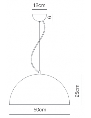 Dekorativna visilica mat crna VOLK PD44-1A 4845 2