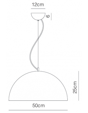 Dekorativna visilica mat crna VOLK PD44-1A 4973 2
