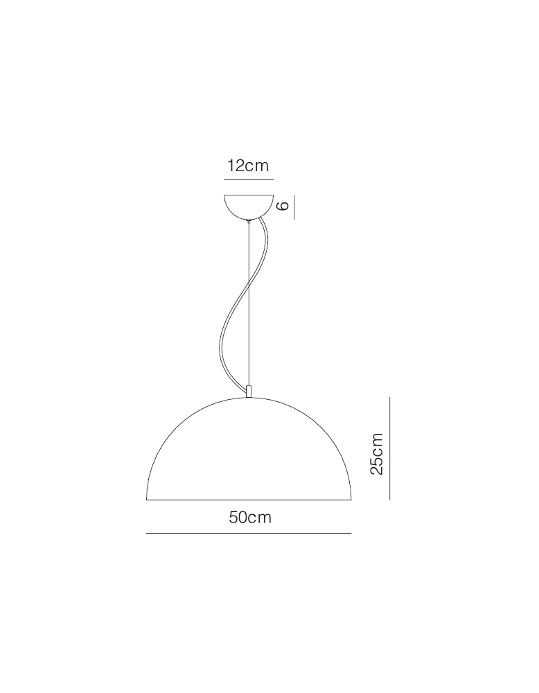 Dekorativna visilica mat crna VOLK PD44-1A 4973