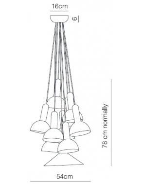 Dekorativna visilica crna TORCH PENDANT PD65-10 MT BLACK 2
