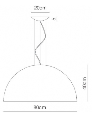 Dekorativna visilica GLOBE PD408-1B 2295 2