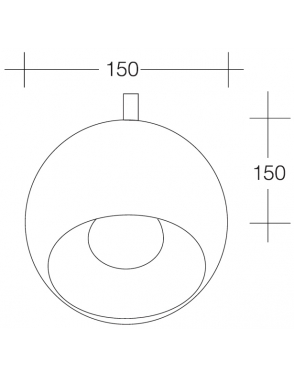 Dekorativina visilica crna PD123-7 BLACK 2