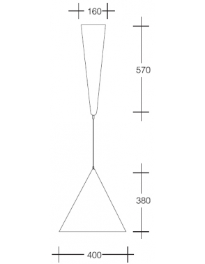 Dekorativna visilica crna PD115-1 BLACK 2