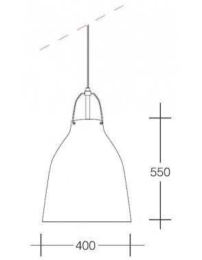 Dekorativna visilica crna - bijela PD69-1B BLACK 2