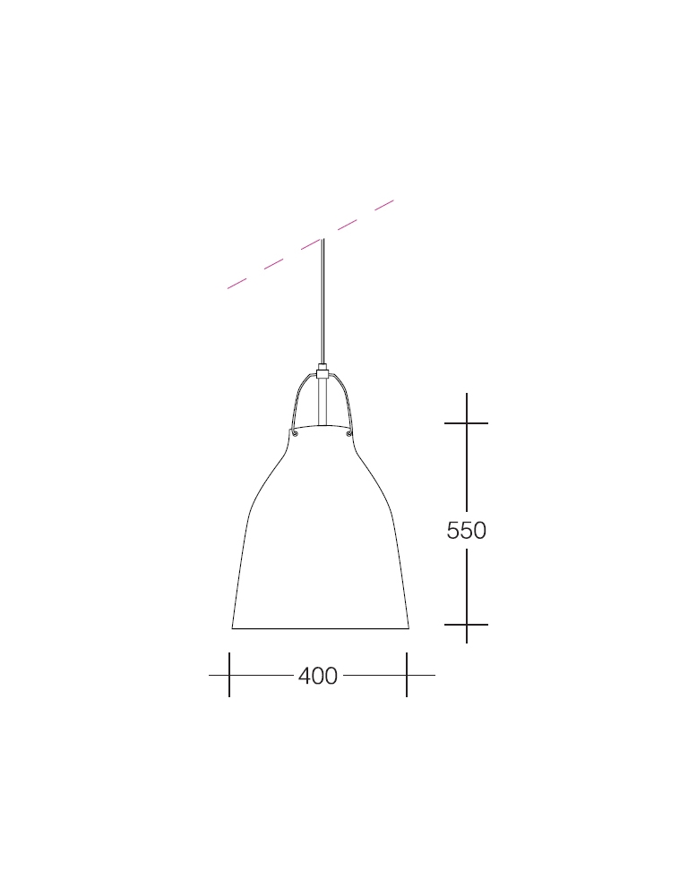 Dekorativna visilica crna - bijela PD69-1B BLACK