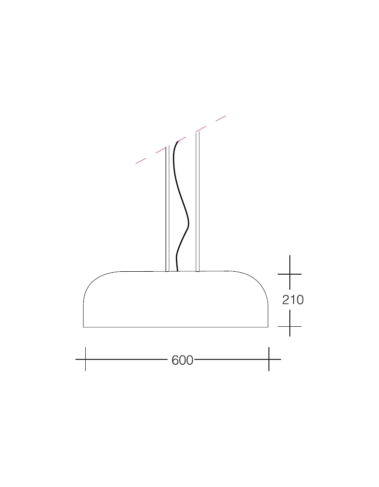 Dekorativna visilica smeđa PD134-3A BROWN