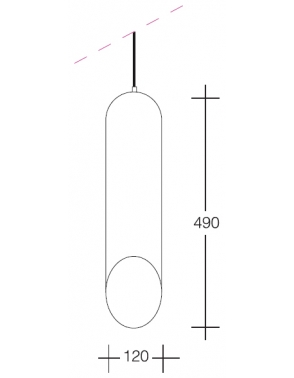 Dekorativna visilica bijela - zlato PD060-1WG WHITE/Zlatna 2