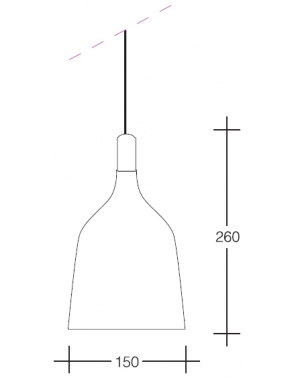 Dekorativna visilica bijela PD121-1C WHITE 2