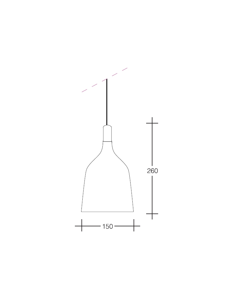 Dekorativna visilica crna PD121-1C BLACK