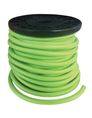 Dekorativna špaga kabel Fabric 2x0.75mm2 10m GREEN