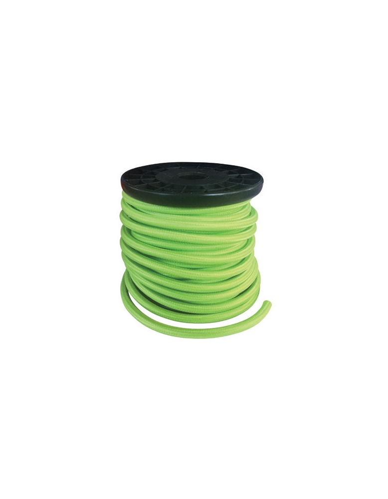 Dekorativna špaga kabel Fabric 2x0.75mm2 10m GREEN