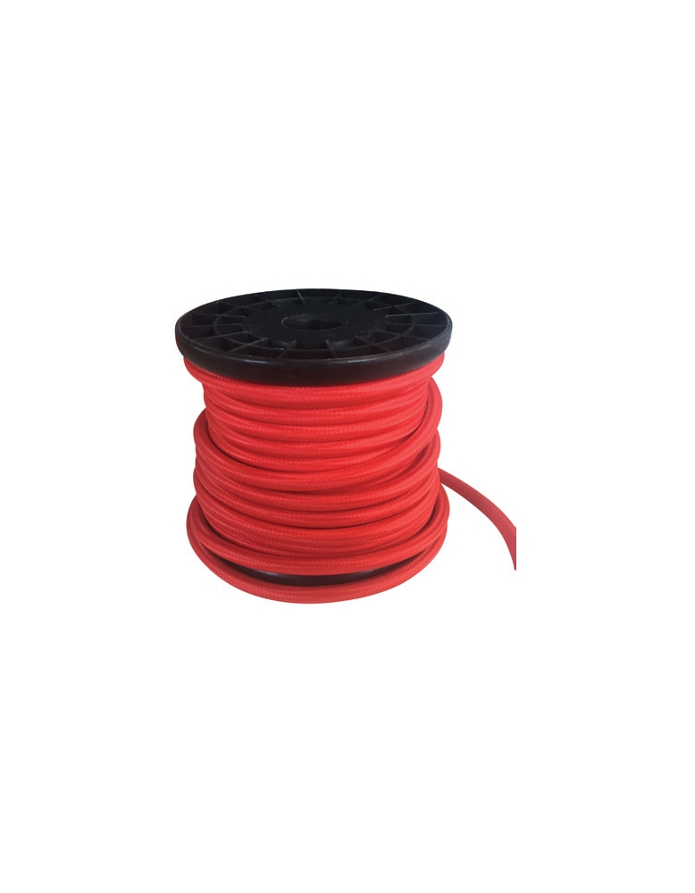 Dekorativna špaga kabel Fabric 2x0.75mm2 10m RED