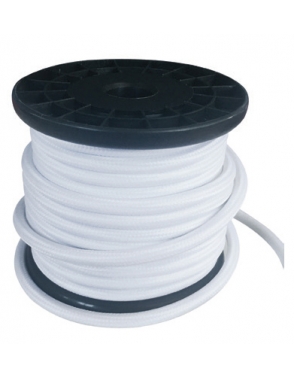 Dekorativna špaga kabel Fabric 2x0.75mm2 10m WHITE