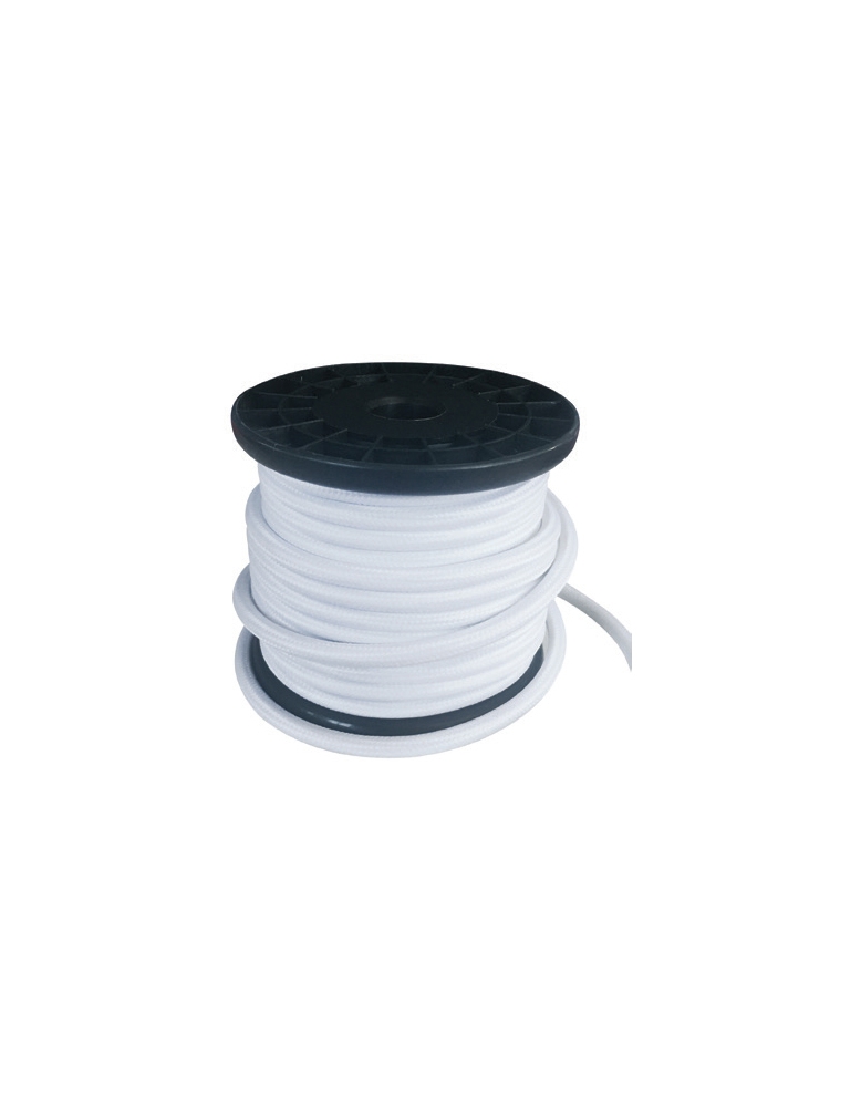 Dekorativna špaga kabel Fabric 2x0.75mm2 10m WHITE