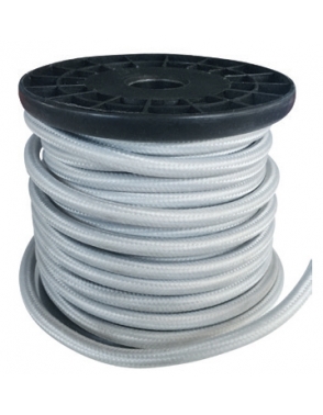 Dekorativna špaga kabel Fabric 2x0.75mm2 10m Siva