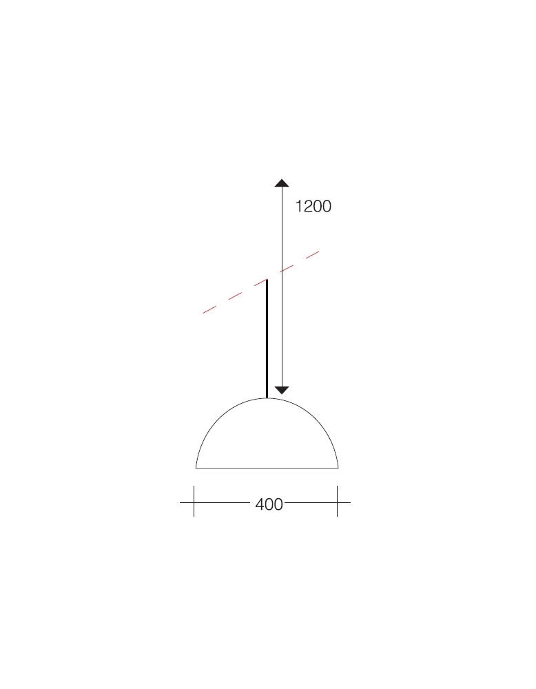 Dekorativna visilica MD5702-1 WH