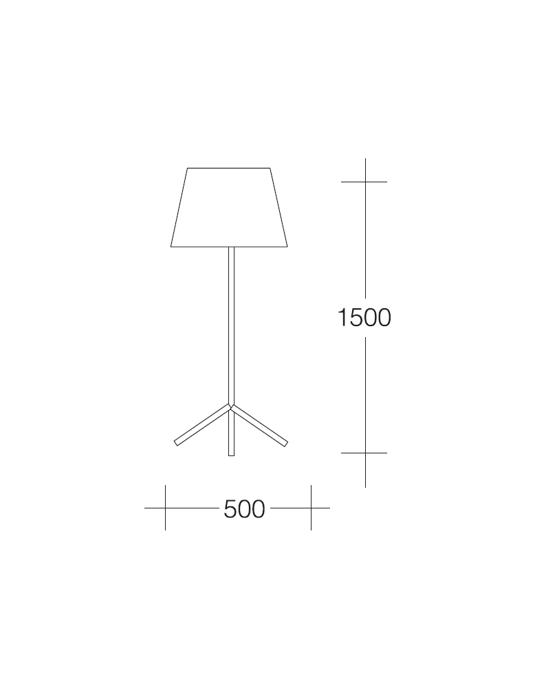 Dekorativna podna FL-13023WH
