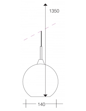 Dekorativna visilica bijela AP10830 TRANSLUCENT WHITE 2