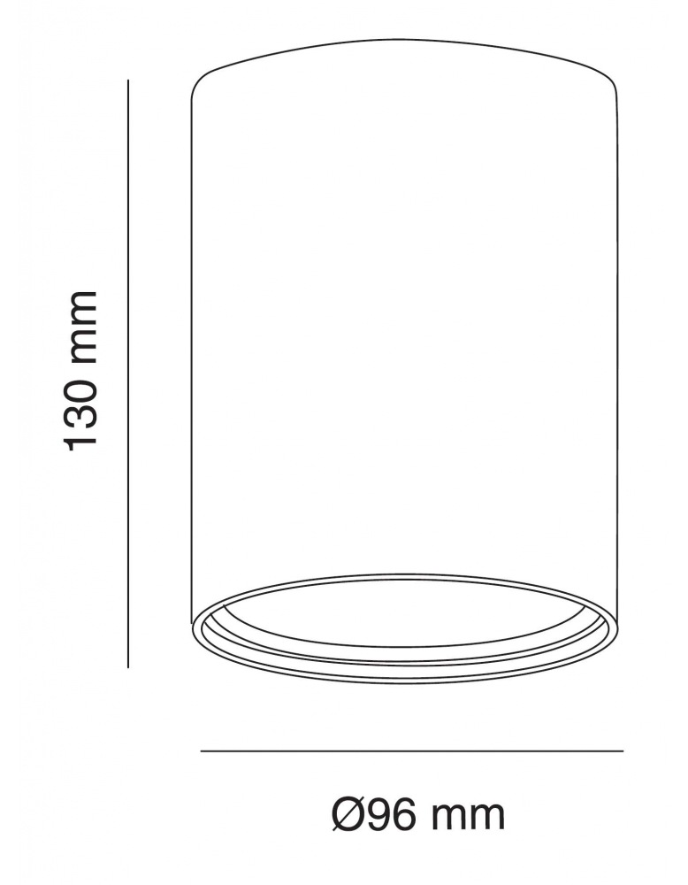 Nadgradbena spot rasvjeta ROTONDO R+ 130/96 ALU srebrna