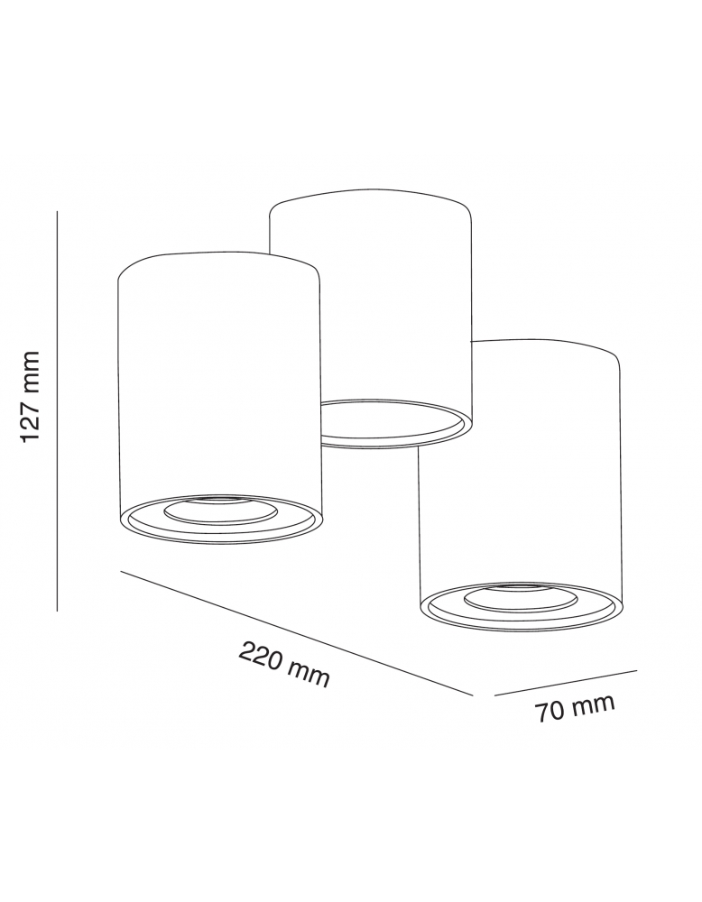 Nagradbena spot rasvjeta FARETTO R2 ALU tamno siva