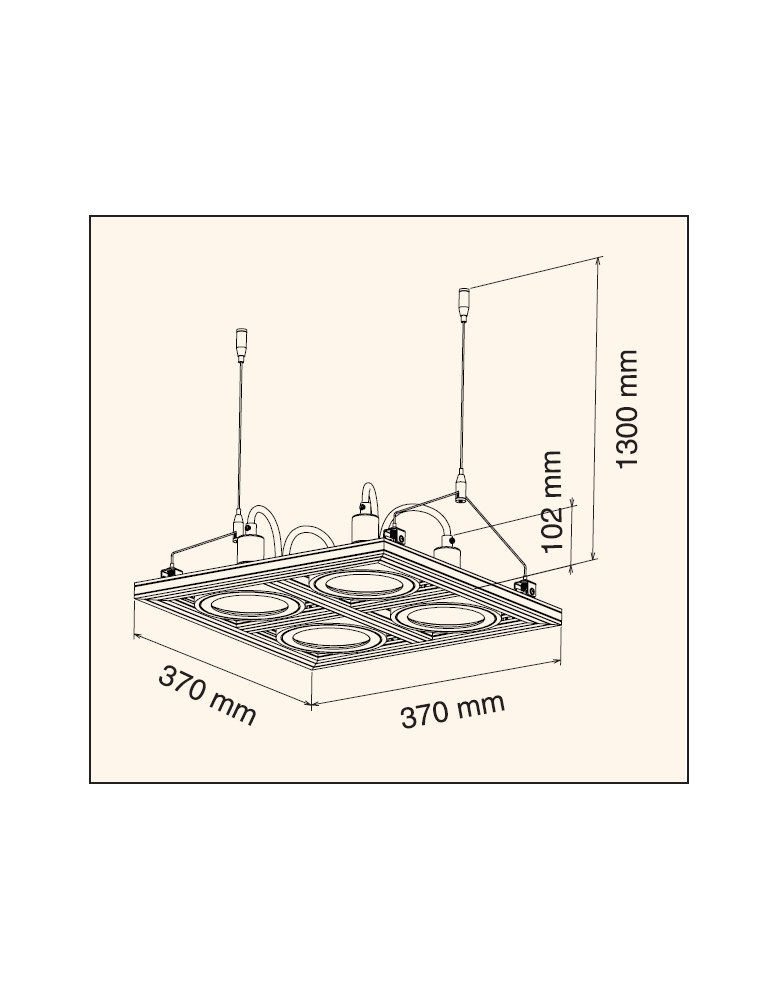 Spot visilice  APL-4210PL AL