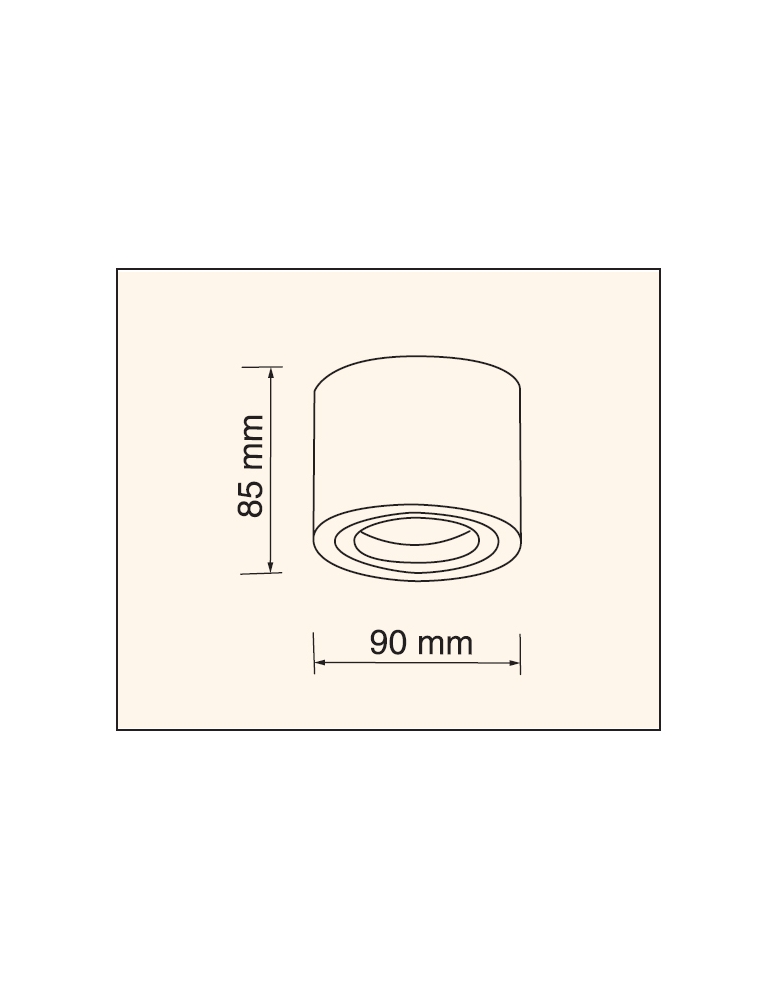 Nadgradbena spot rasvjeta APL 339S BRUSH ALU