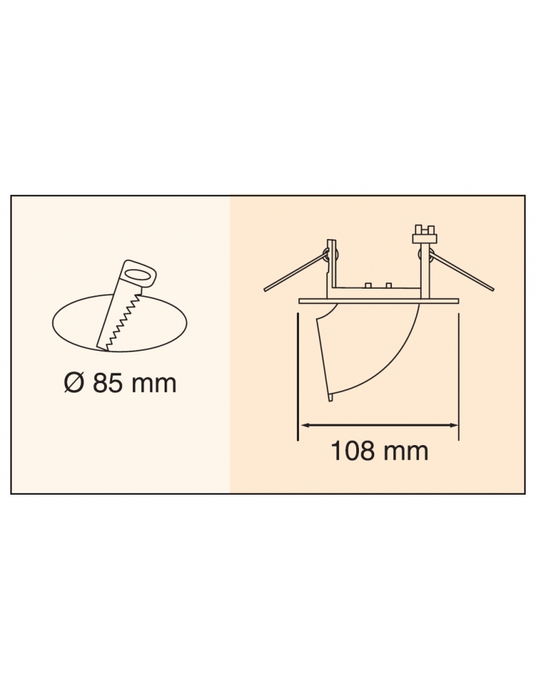 Ugradbena spot rasvjeta ELC-3044 NM
