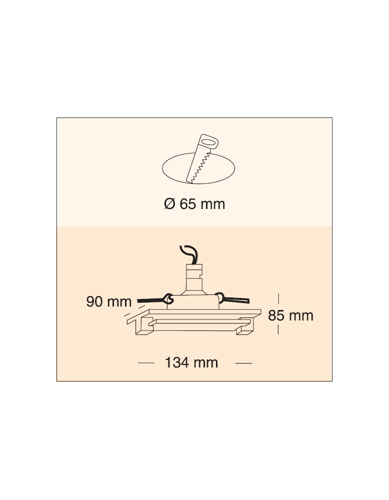 Ugradbena spot rasvjeta APL 002 RA IP20