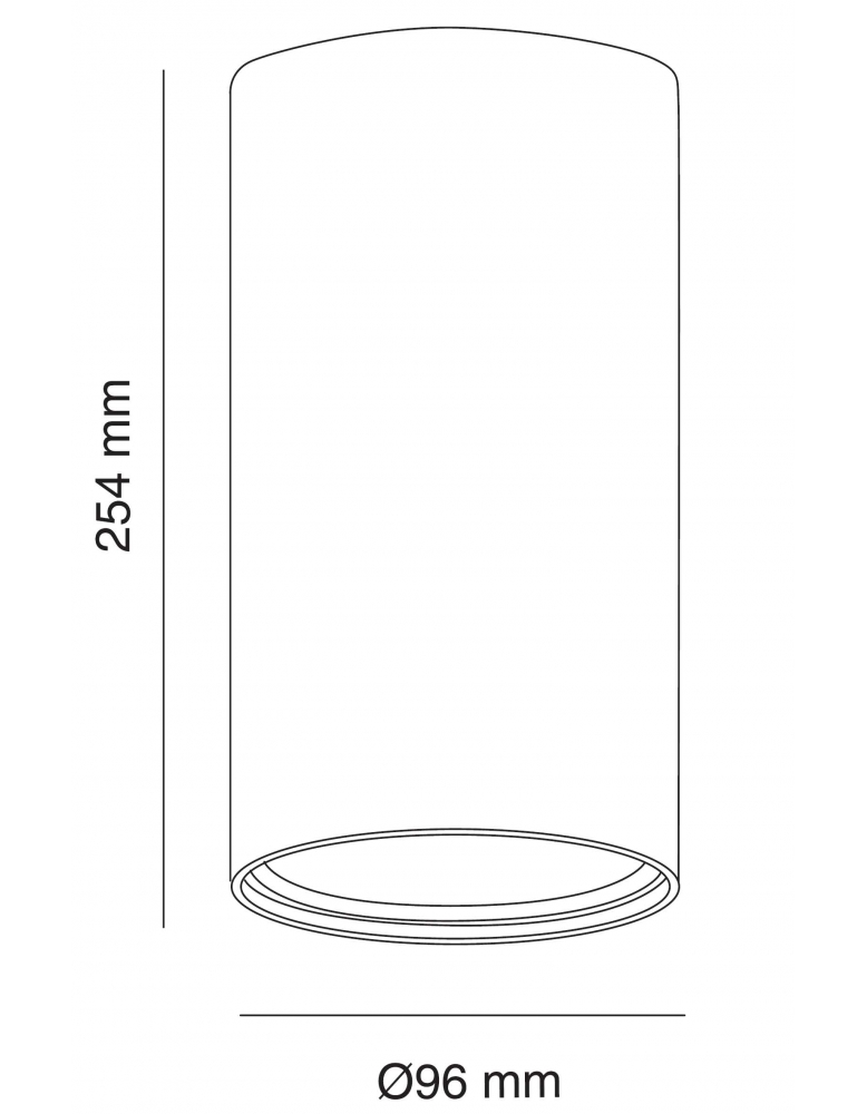 Nadgradbena spot rasvjeta ROTONDO R+ 254/96 ALU crna