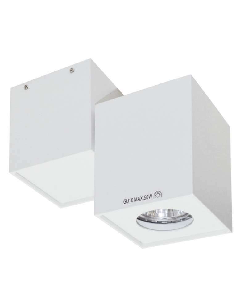 Nagradbena spot rasvjeta FARETTO Q1 ALU bijela