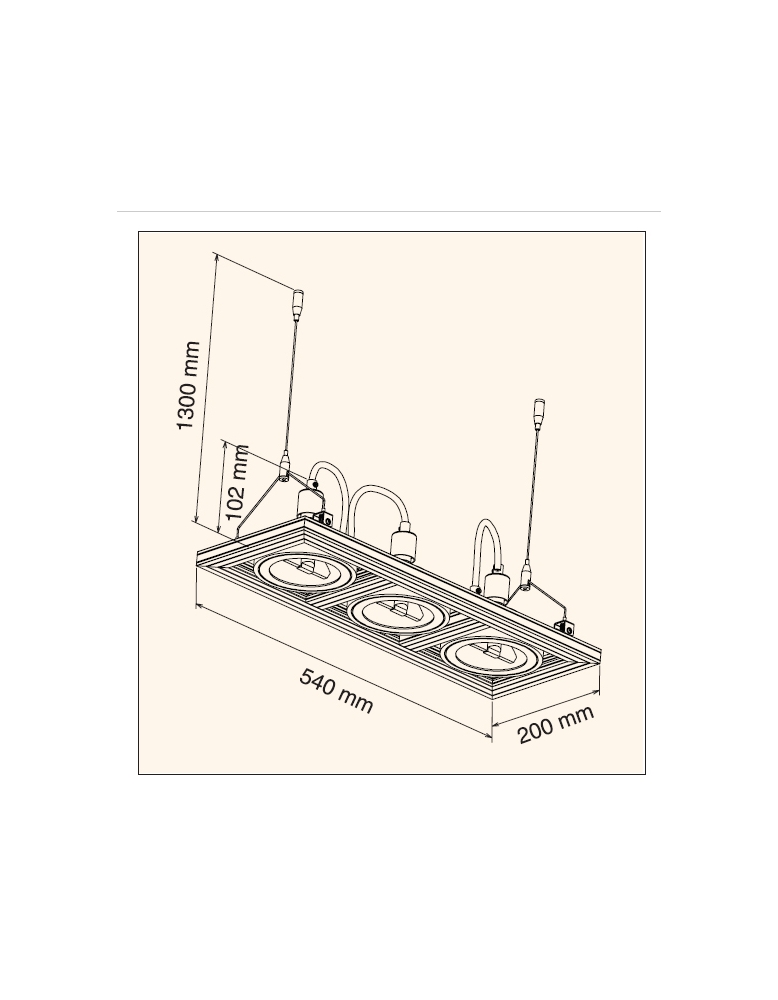 Spot visilice  APL-3110PL AL