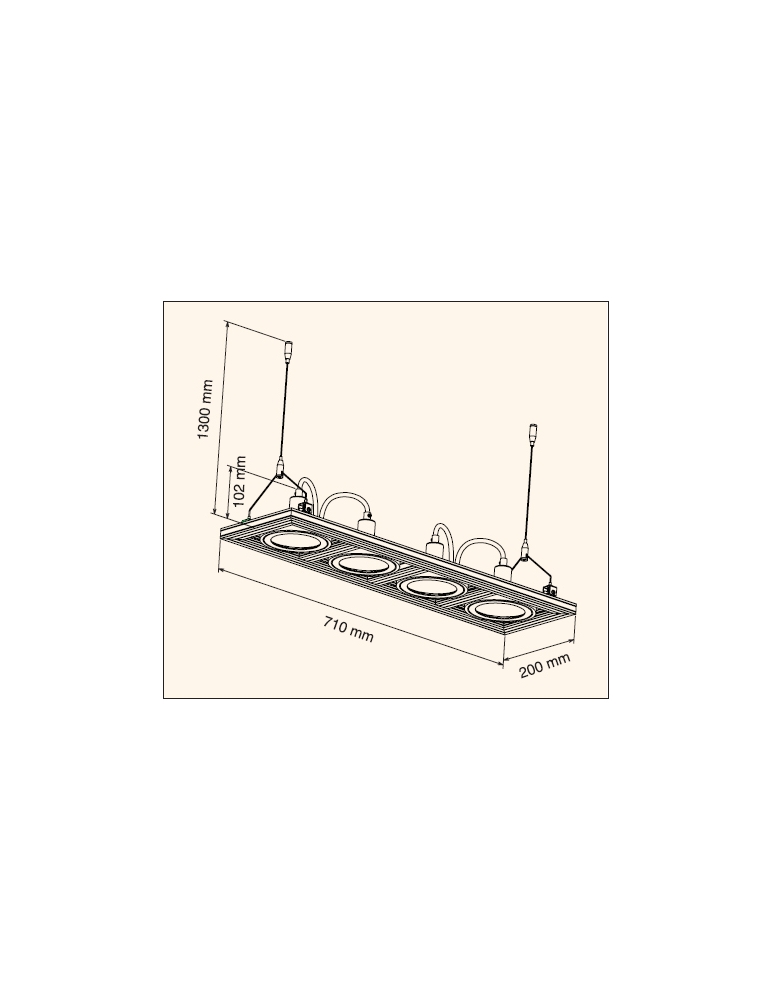 Spot visilice  APL-4110PL AL