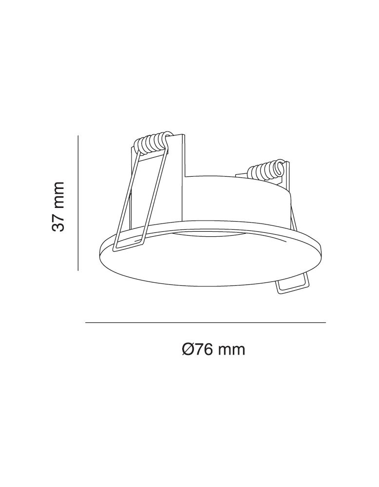 Ugradbena spot rasvjeta R 60A ALU bijela