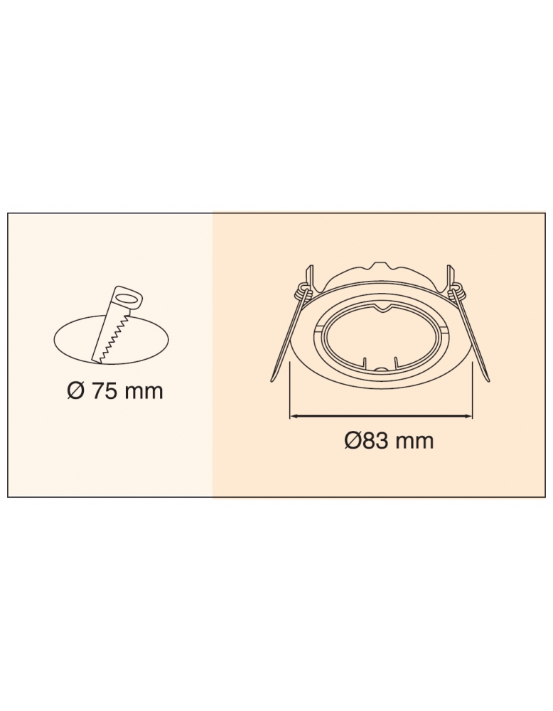 Ugradbena spot rasvjeta ELC-229FM CH