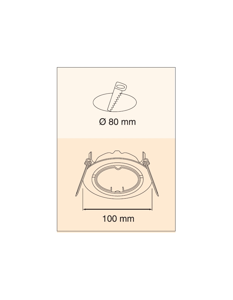 Ugradbena spot rasvjeta ELC-1203C1 IP65 NM