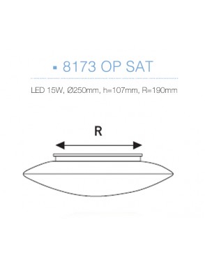 LED plafonjera 8173 OP SAT 15W 1000lumena 4000K  2